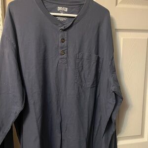 Duluth Trading Co Men's Navy Long Sleeve Henley